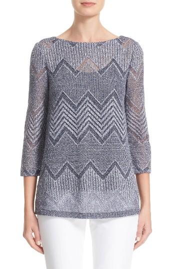 Women's Lafayette 148 New York Knit Chevron Top