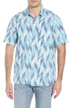 Men's Tommy Bahama Geo Celeste Sport Shirt, Size - Blue