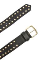 Women's Topshop Studded Faux Leather Belt - Black
