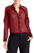 Women's Michael Michael Kors Chandelier Cold Shoulder Top - Black