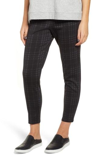 Women's Hue Seamed Ponte Skimmer Leggings - Black
