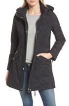 Women's Guess Lace-up Hooded Jacket - Black