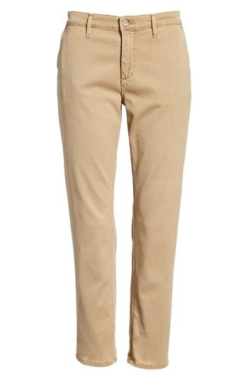 Women's Ag Caden Crop Twill Trousers - Brown