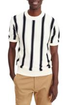 Men's J.crew Stripe Pima Cotton Sweater - White