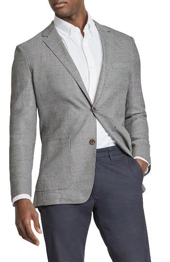 Men's Bonobos Trim Fit Wool Blazer L - Grey