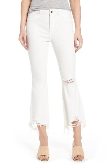 Women's Dl1961 Jackie Distressed High Waist Crop Flare Jeans