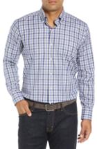 Men's Peter Millar Collection Troms Regular Fit Tattersall Check Sport Shirt - Purple