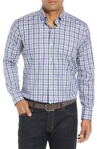 Men's Peter Millar Collection Troms Regular Fit Tattersall Check Sport Shirt - Purple