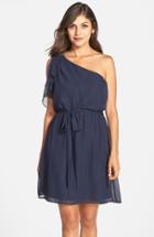 Women's Nouvelle Amsale 'stella' One-shoulder Chiffon Dress