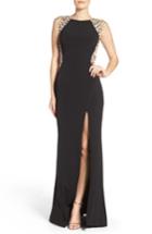 Women's Mac Duggal Embellished Body-con Gown - Black