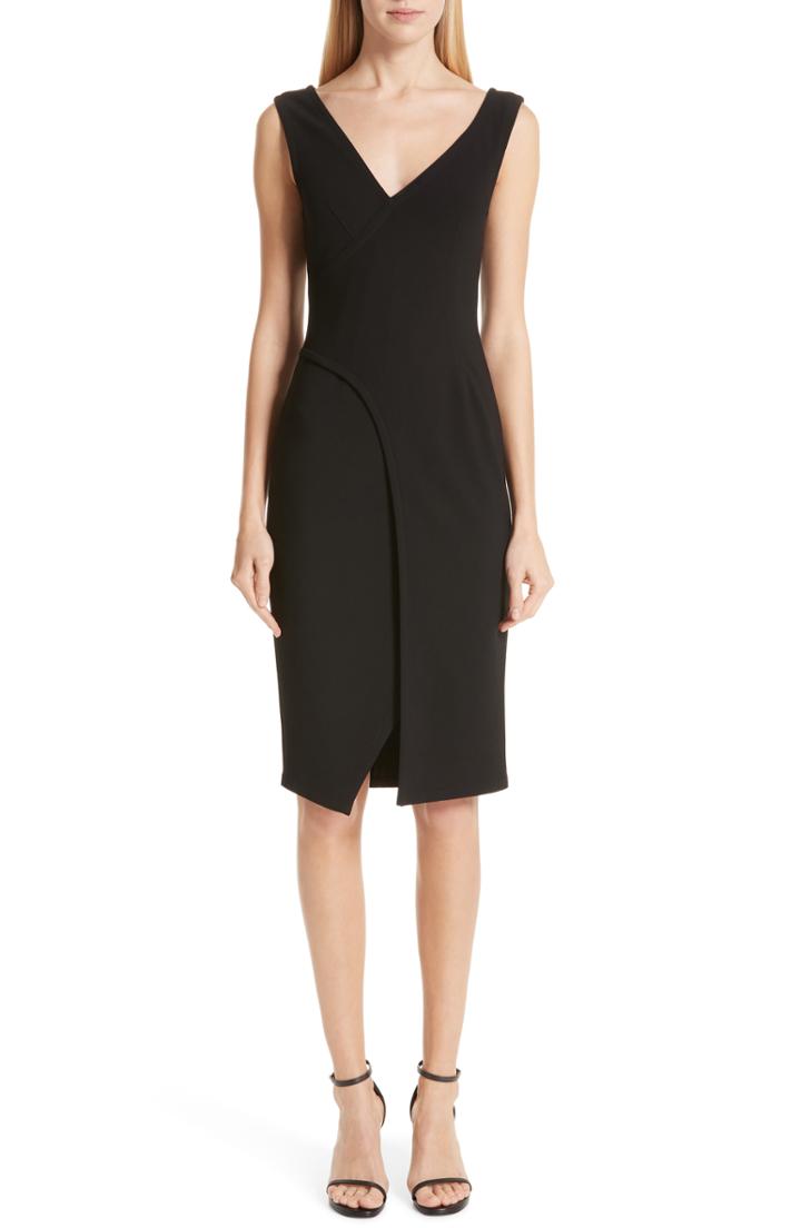 Women's Yigal Azrouel Mechanical Stretch Dress - Black