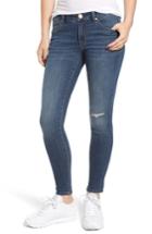 Women's 1822 Denim Ripped Mid Rise Ankle Jeans - Blue