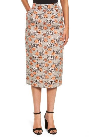 Women's Paul & Joe Sister Beauty Midi Skirt Us / 34 Fr - Grey