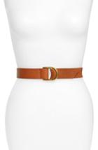 Women's Halogen Mixed Media Belt - Cognac