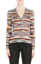 Women's Missoni Multicolor Polo Sweater Us / 36 It - Black