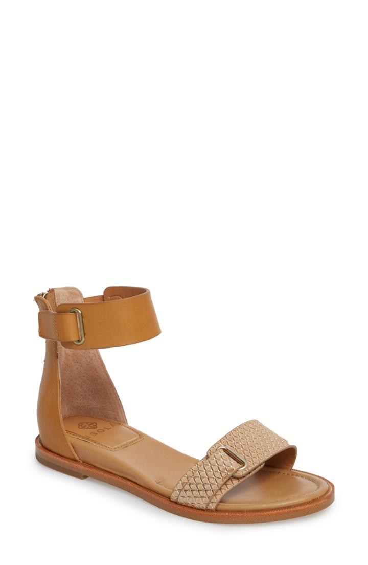 Women's Isola Savina Ankle Strap Sandal .5 M - Metallic