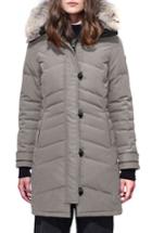 Women's Canada Goose Lorette Fusion Fit Hooded Down Parka With Genuine Coyote Fur Trim - Grey