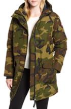 Women's Halogen Double Breasted Boucle Coat - Brown