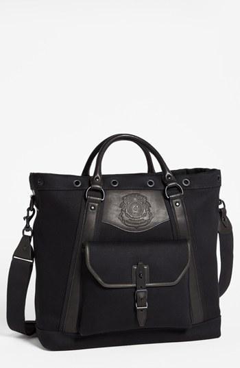 Ghurka 'walker' Canvas & Leather Tote Bag