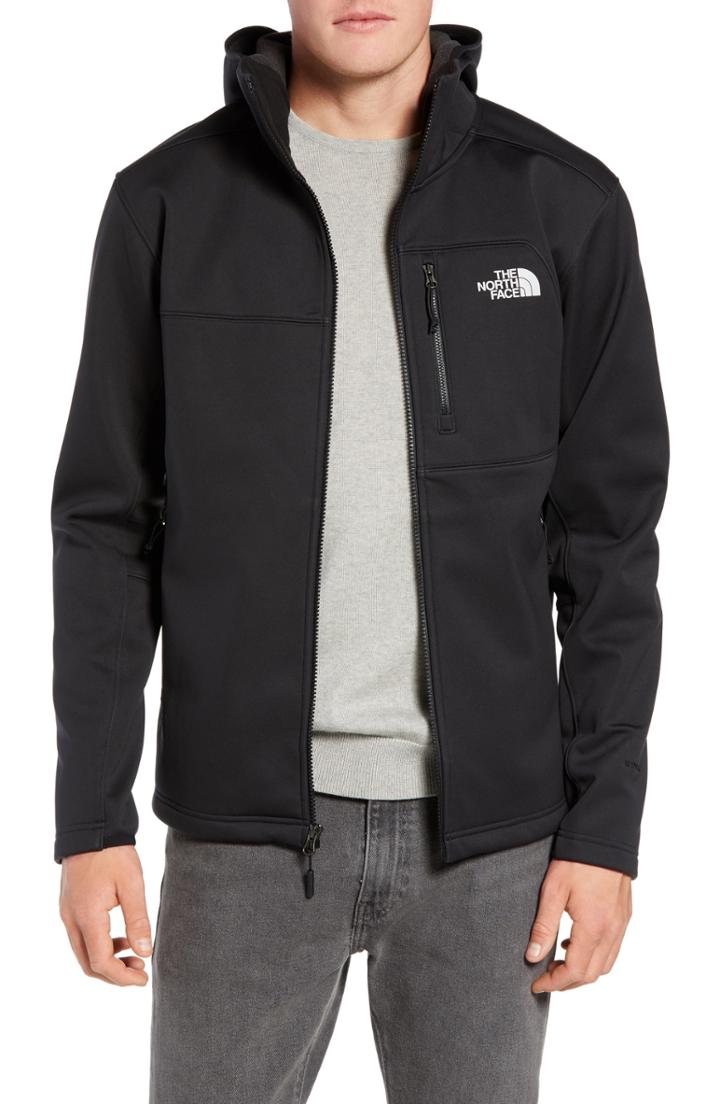 Men's North Face Apex Risor Hooded Jacket, Size - Black