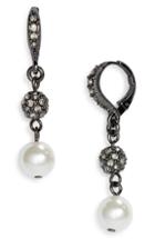 Women's Givenchy Imitation Pearl Double Drop Earrings