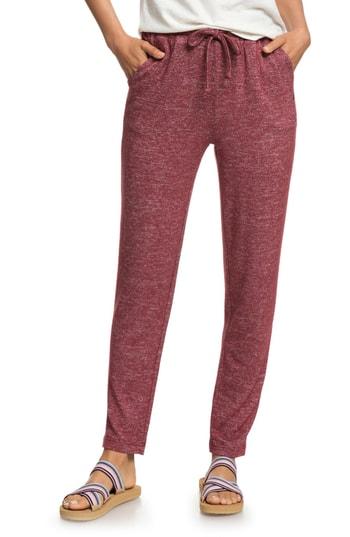Women's Roxy Breathe A New Day Knit Pants - Burgundy