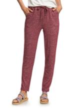 Women's Roxy Breathe A New Day Knit Pants - Burgundy