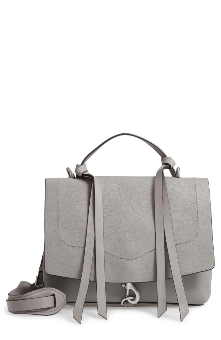 Rebecca Minkoff Stella Leather Satchel - Grey