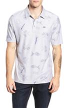 Men's Travis Mathew Cast Regular Fit Pique Polo, Size - Grey