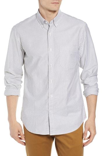 Men's J.crew Slim Fit Stretch Pima Cotton Oxford Shirt - Green