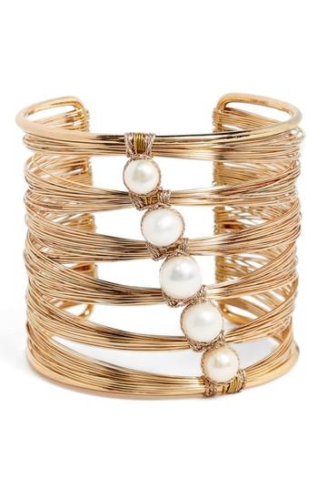 Women's Nakamol Design Freshwater Pearl Wire Cuff