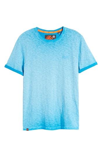 Men's Superdry Orange Label Low Roller T-shirt, Size - Blue