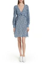 Women's N Degree21 Star Print Silk Dress Us / 36 It - Blue