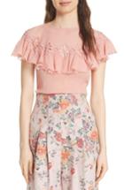 Women's Rebecca Taylor Pinwheel Silk & Cotton Top - Pink