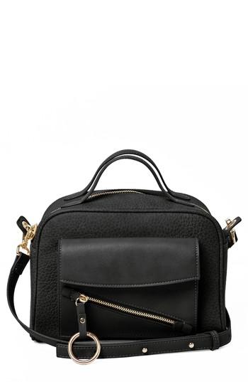 Urban Originals Easy Rider Vegan Leather Crossbody Bag - Black