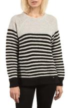 Women's Volcom Cold Daze Stripe Sweater - Ivory