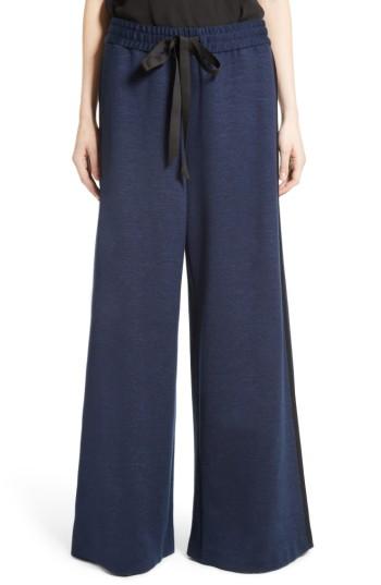 Women's Adam Lippes Jersey Wide Leg Drawstring Pants