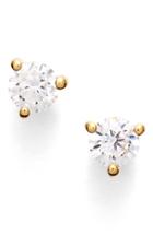 Women's Nordstrom Precious Metal Plated 0.25ct Tw Cubic Zirconia Stud Earrings