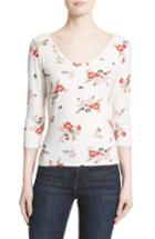 Women's Rebecca Taylor Marguerite Floral Jersey Tee - Ivory