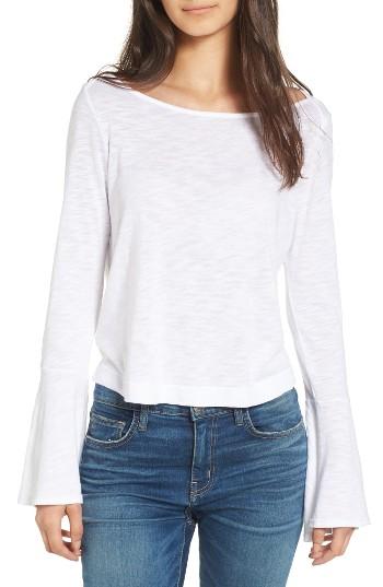 Women's Splendid Bell Sleeve Slub Tee - Ivory