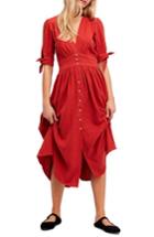 Women's Free People Love Of My Life Midi Dress - Red