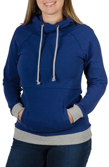 Women's Momzelle 'gaby' Nursing Hoodie - Blue