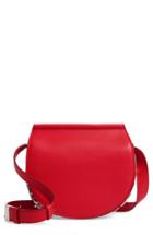 Givenchy Mini Infinity Calfskin Leather Saddle Bag - Red