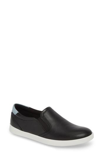 Women's Ecco 'aimee' Slip-on Sneaker -8.5us / 39eu - Black