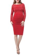 Women's Kimi And Kai Hannah Convertible Off-the-shoulder Maternity Sheath Dress