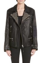 Women's Harvey Faircloth Sweatshirt Sleeve Denim Cape Jacket