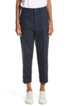 Women's Sofie D'hoore Cuffed Crop Pants Us / 36 Fr - Blue