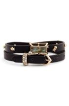 Women's Alexis Bittar Geo Leather Wrap Bracelet & Choker