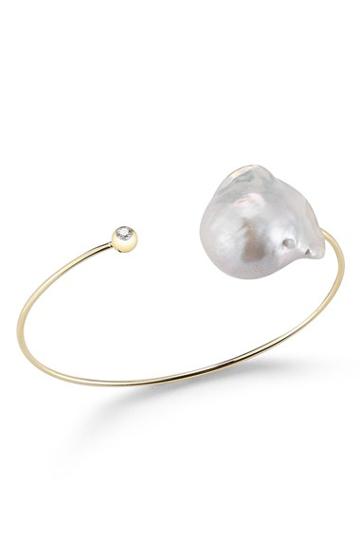 Women's Mizuki 'sea Of Beauty' Pearl & Diamond Cuff