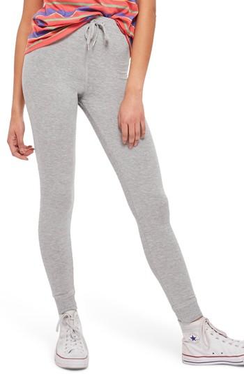 Women's Topshop Slim Jogger Pants Us (fits Like 0) - Grey